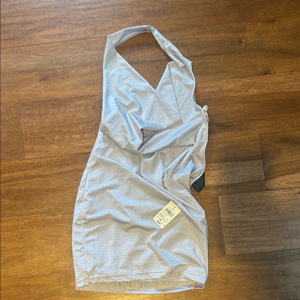 Windsor Light Blue Backless Dress